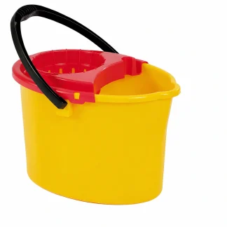 BALDE CON ESCURRIDOR 12LT AMARILLO